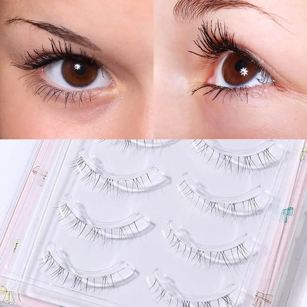 Fairy Under-extensiones de pestañas postizas para mujer, herramienta de maquillaje para agrandar los ojos, tira completa