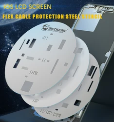 Meccanico 3 pezzi UFO Steel Stencil protezione dello schermo LCD per iPhone 11 12 12mini 12pro max 13 mini 13 Pro Max Screen riparazione Pop-up