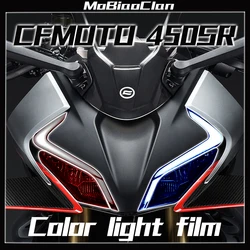 For modifying CFMOTO 450SR motorcycle smoked black headlights tail light film color film rainproof