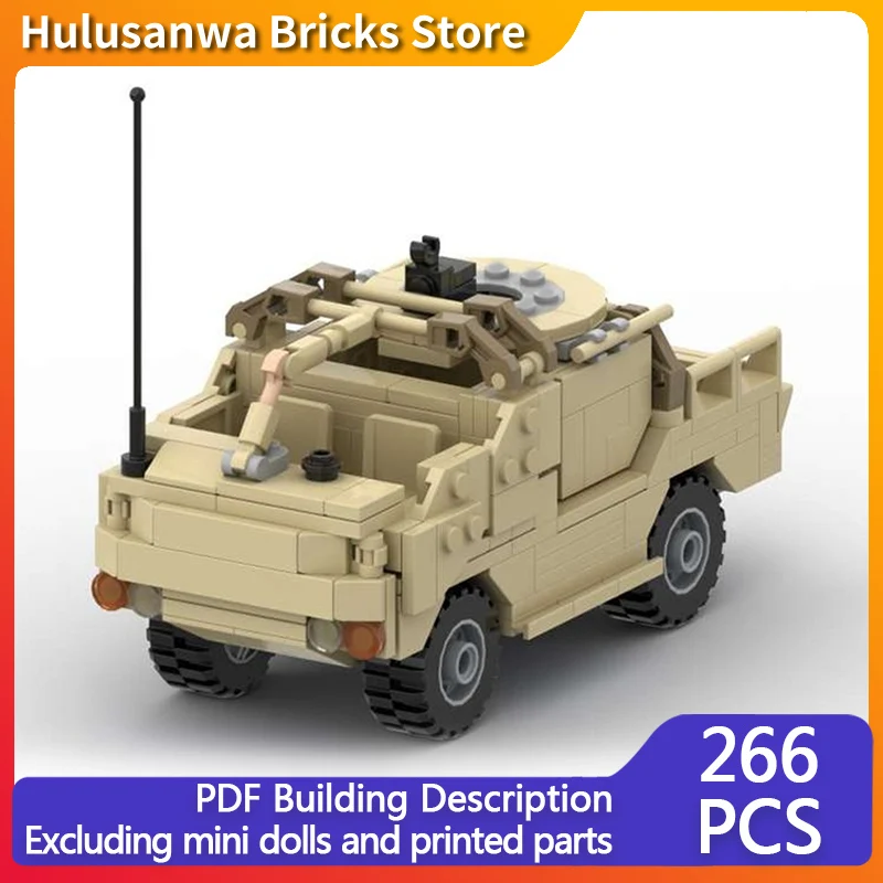 

Модель бронеавтомобиля Jackal Light MOC, строительные кирпичи, военное оборудование, модульная технология, подарки, праздник, сборка, детские игрушки, костюм