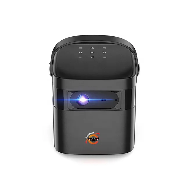 M2 フルHD 1080p シネマDLPホームシアターLEDスマートビデオ3Dテレビ屋外ミニポータブルAndroid 4Kプロジェクター（バッテリー搭載）