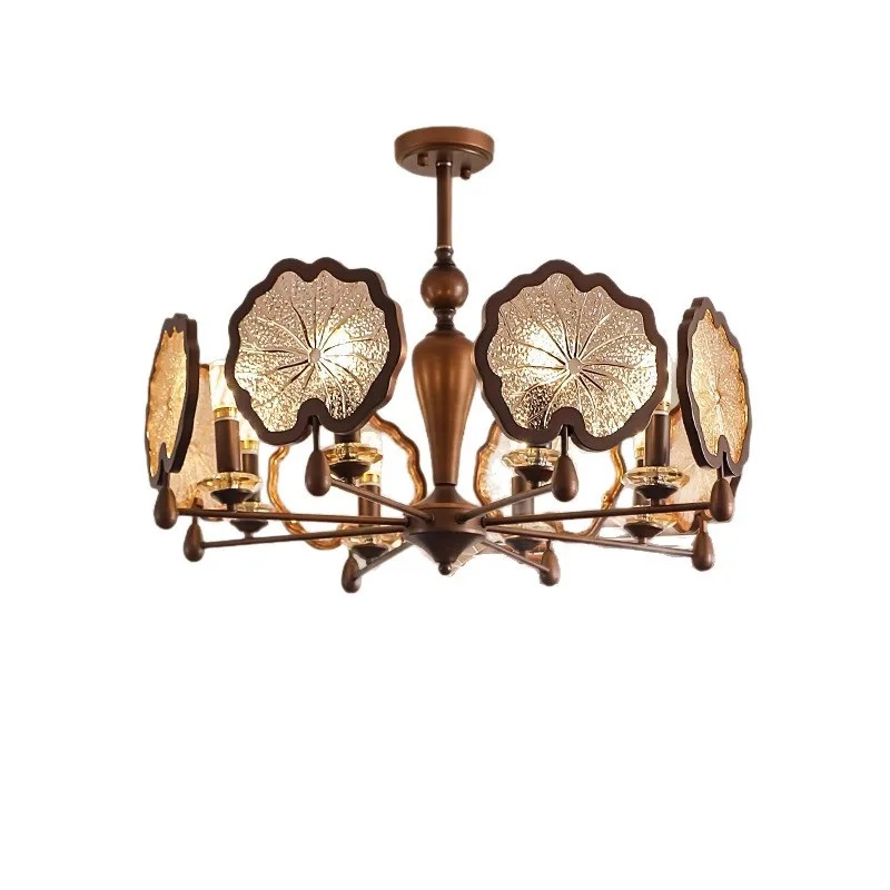 

Living room, chandelier, medieval, retro, new Chinese, hall, American