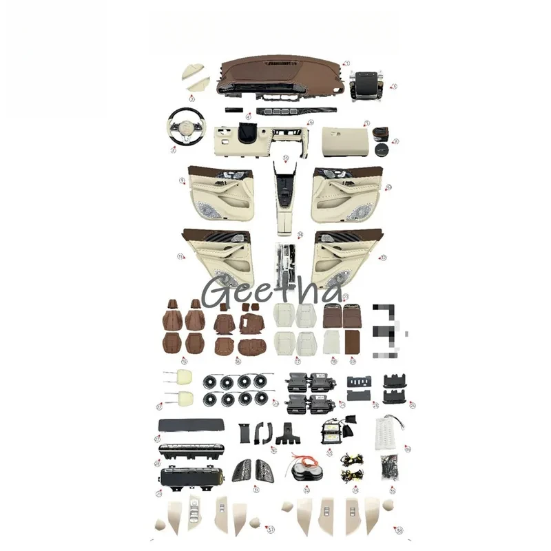 Factory Hot Selling For  ML GLE W166 Luxury  Interior Kit Whole Car Interior Upgr Kit for   ML GLE W166