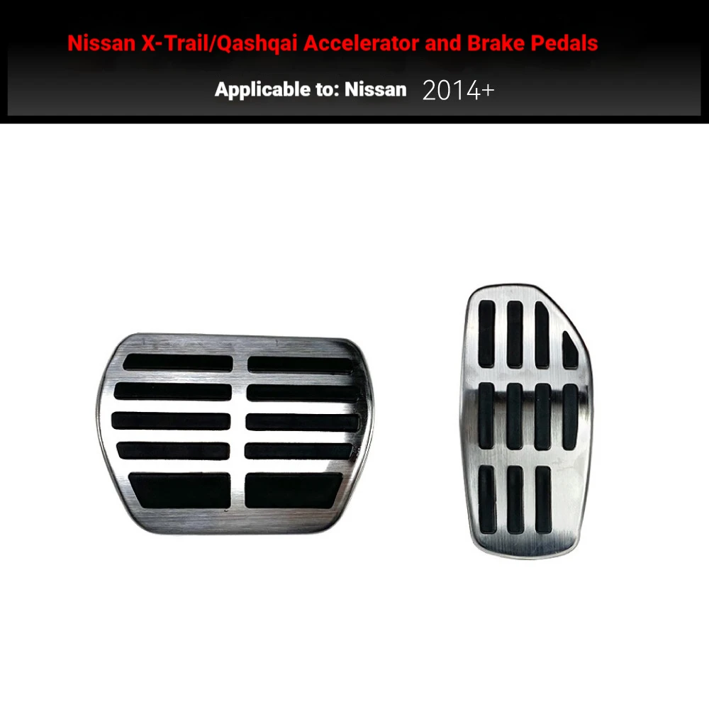 Applicable to 2014+ Nissan New Qashqai New Qaqai Metal Anti-Slip Footpedal Brake Throttle No Punching Modification