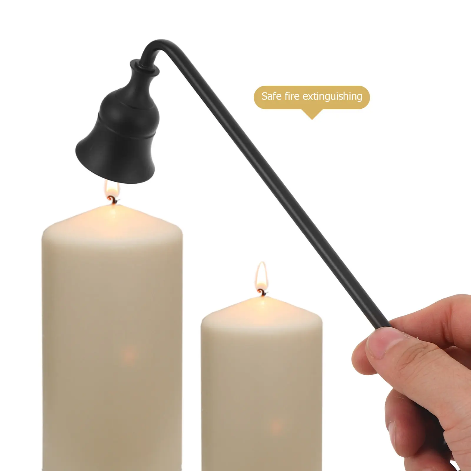 Retro Snuffer Extinguisher Long Handle Vintage Wick Flame Snuffer Safe Wick Extinguisher Accessory Christmas Party