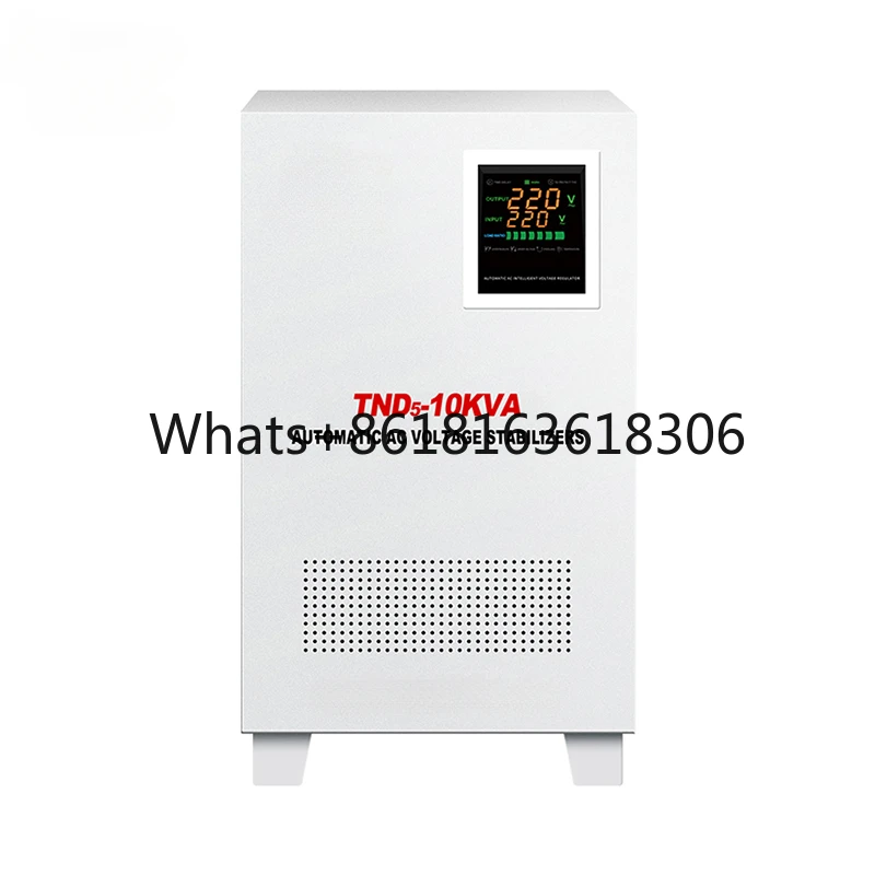 TND3-10KVA AC Servo AVR Automatic Voltage Regulator Single Phase 220V and 110V 50/60Hz LCD Display Voltage Stabilizer