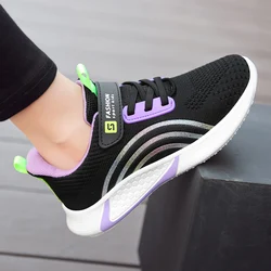 Spring Autumn Kids Shoes Baby Girls Children's Casual Sneakers Breathable Soft Anti-Slip Walking Running Sports Shoes Size 26-38