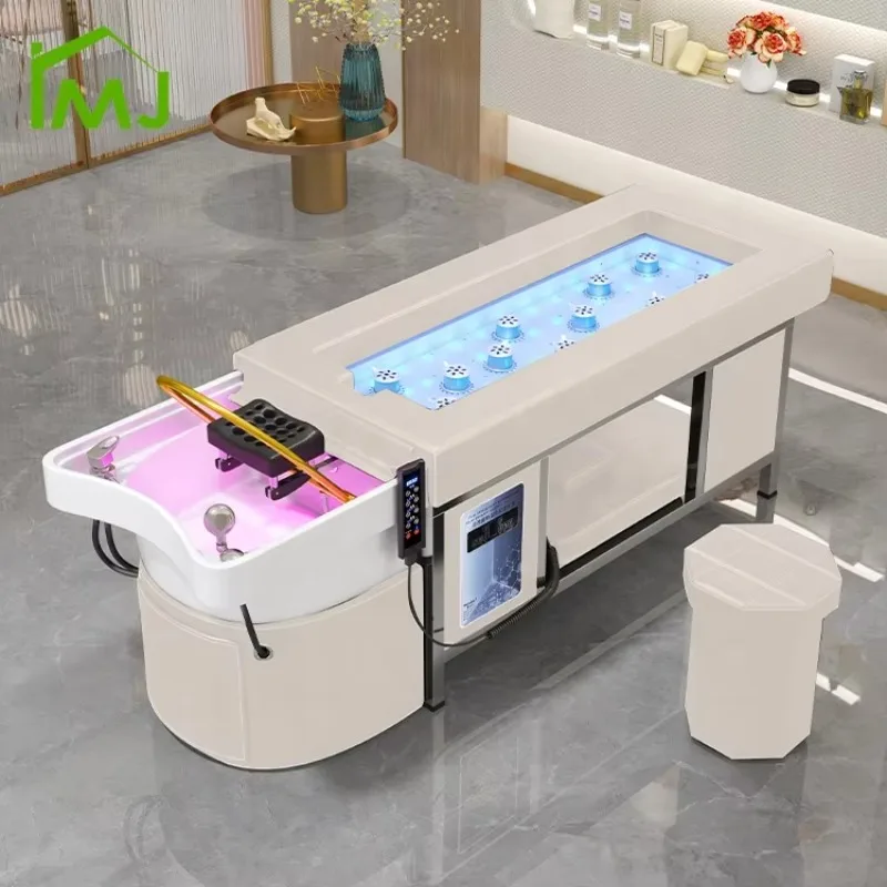 Beauty Salon Hair Washing Hydrotherapy Thai Massage Table Head Spa Shampoo Bed