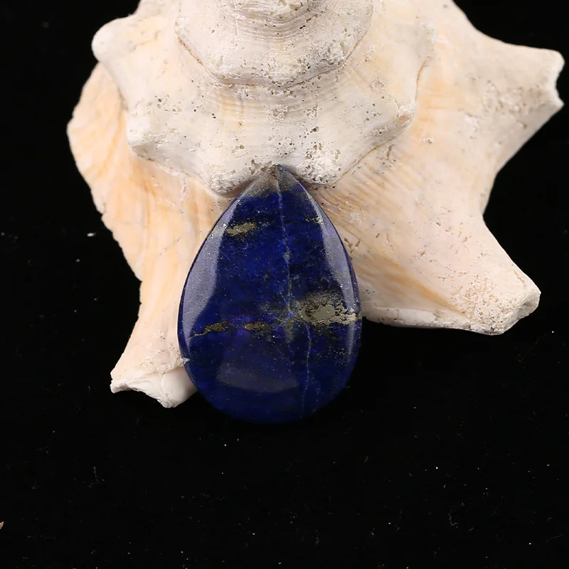 B&F Handmade Lapis Lazuli Pendants, Genuine Natural stones beads, Unique Stones for jewelry & DIY Earring Beads
