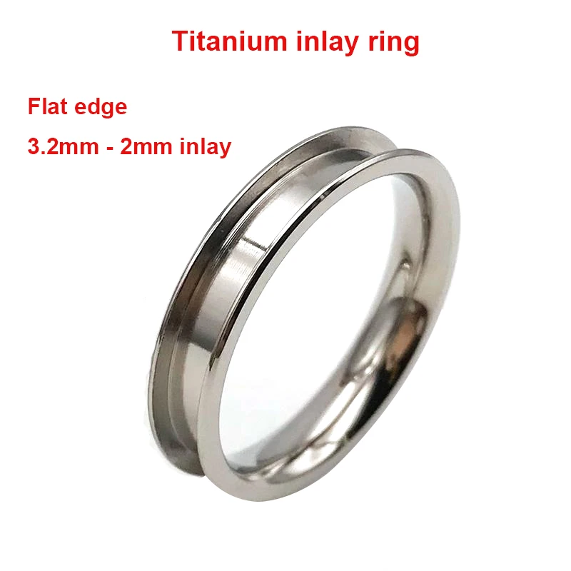 Titanium Wave Channel Blanks for Unique Handmade Rings