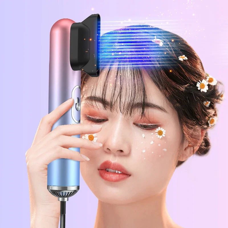 مجفف شعر صالون منزلي محمول متعدد الوظائف، هواء ساخن وبارد، ثلاثة في واحد، مجفف شعر بالأيونات السالبة الزرقاء