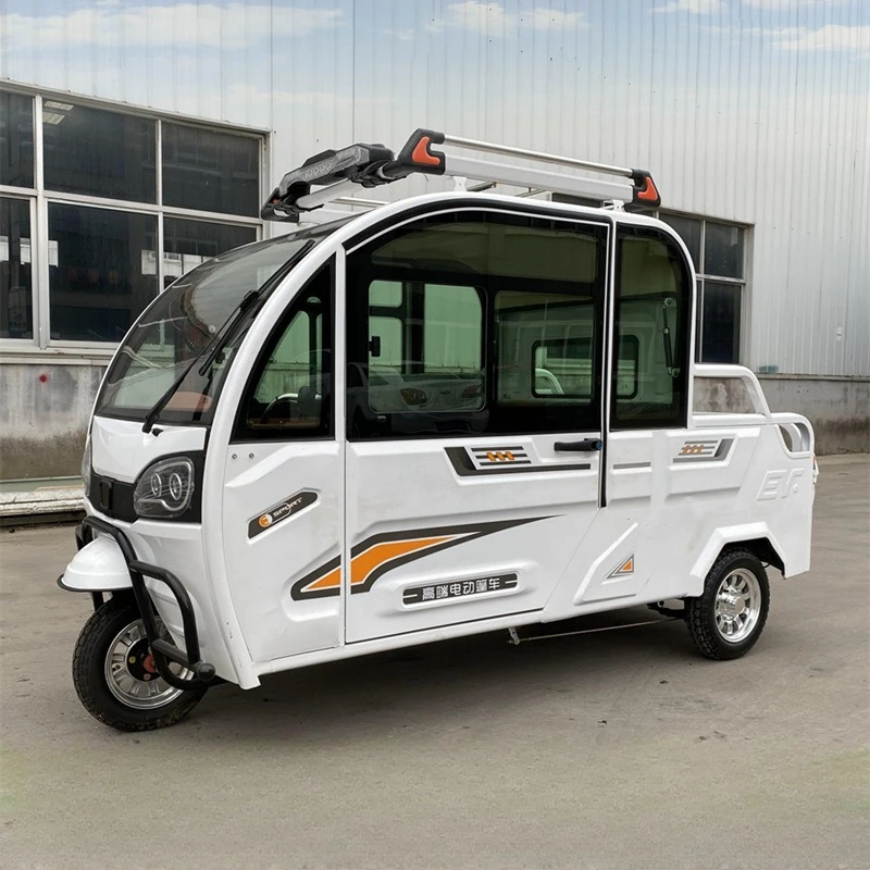 China Motorized Tricycle Cargo 60V 1000W Wheel Electric Cargo Trike Best Safety Popular Cargo Electric Tricycles