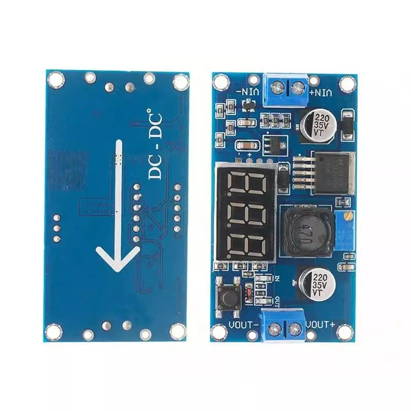 LM2596 LM2596S DC DC Adjustable Step Down Power Module Digital LED Voltmeter Display Power Supply 24V To 12/5/3.3V