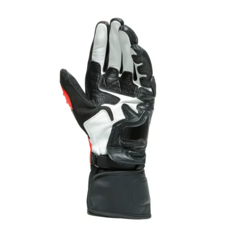 Guantes largos de carbono para motocicleta, de cuero, para adulto, novedad