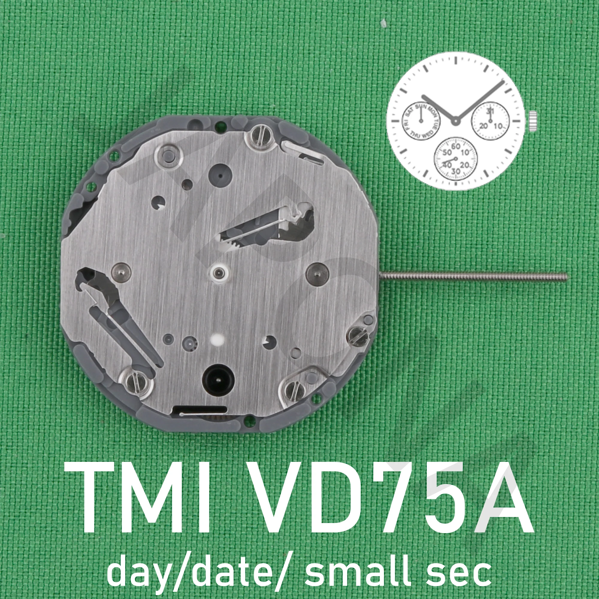 vd75 movement japan tmi VD75A movement Multi-eye (day, date, small sec)