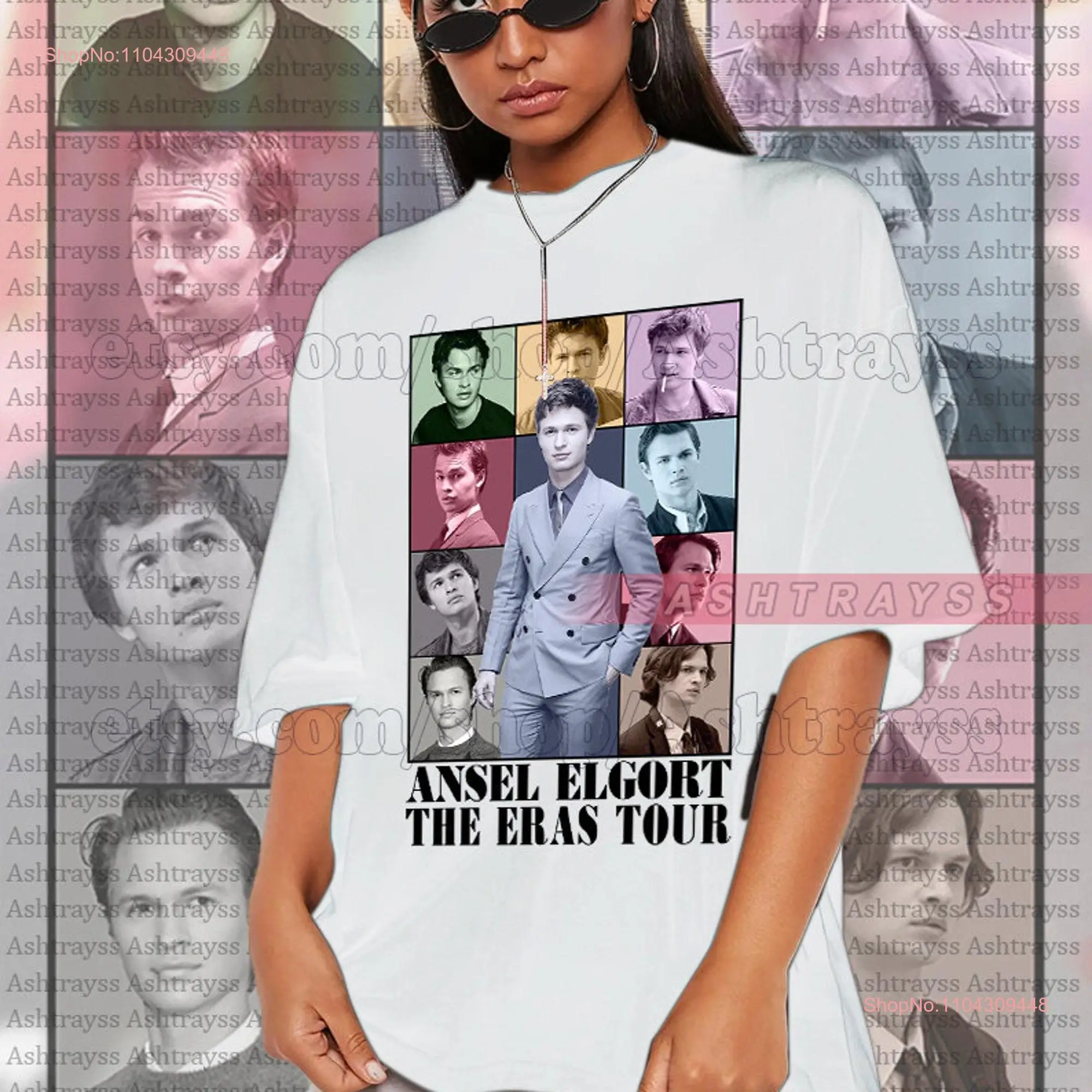 Ansel Elgort The Eras Tour T Shirt long or short sleeves