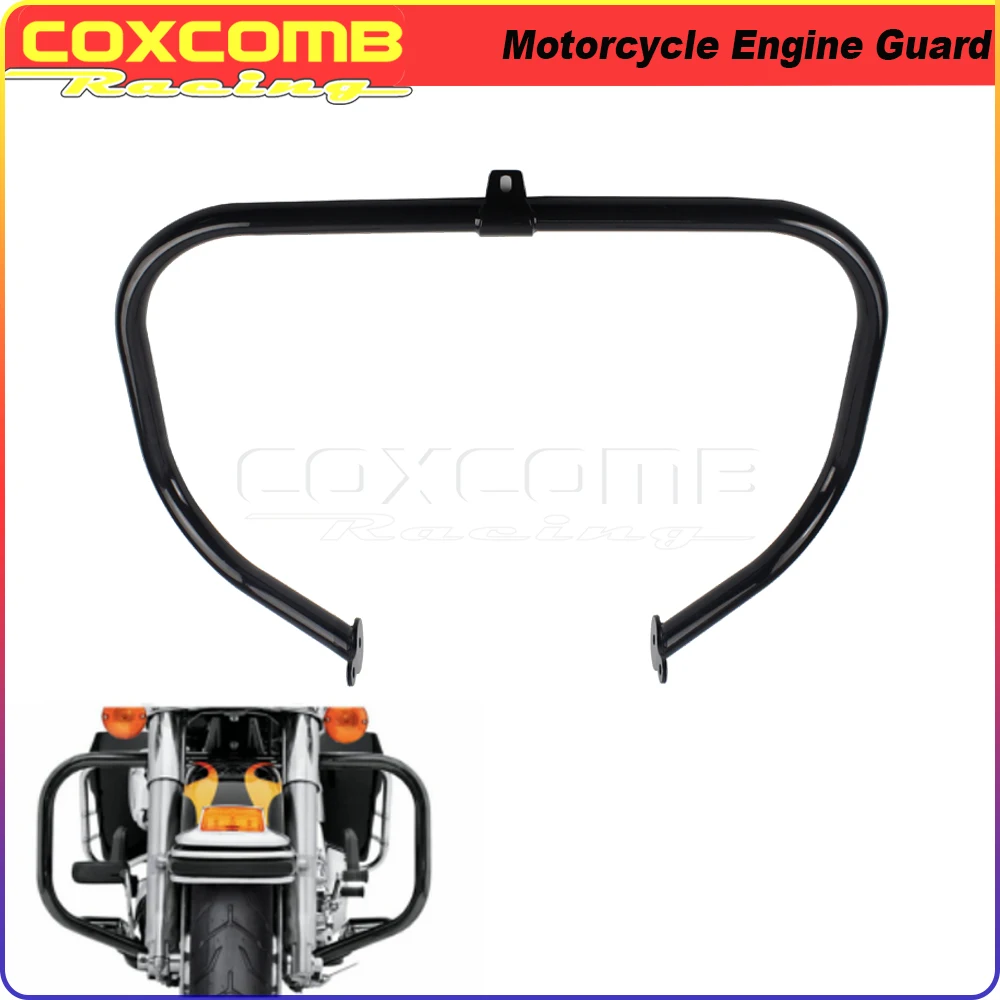 

Motorcycle Chrome Black Highway Crash Bar Engine Guard For Harley Touring Road King FLHR Street Glide Classic FLHTC FLHT FLHR