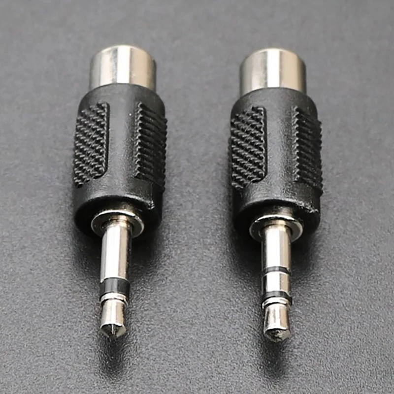 1Pc Mono Dual Channel Plug 3.5 To AV Adapter 3.5mm Audio Head Male To Lotus RCA Female Jack Conversion Head