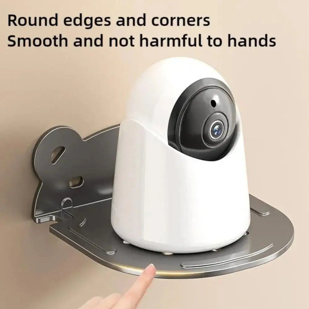 

Sturdy Wall Mount Metal Bracket Compatible Router Projector Stand Monitoring Grey Bracket Storage Rack Indoor