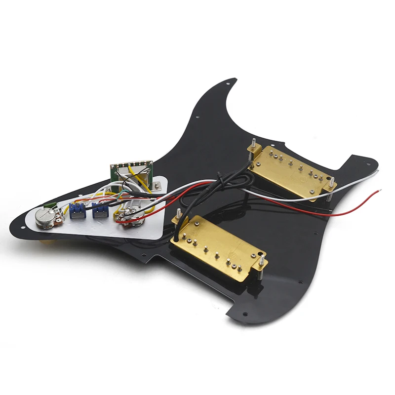 HH-Coil Splitting Electric Guitar Pickguard Two Blade/Hexagonal Screw Style Output-7.5K/15K with Two Humbucker Loaded Prewired S