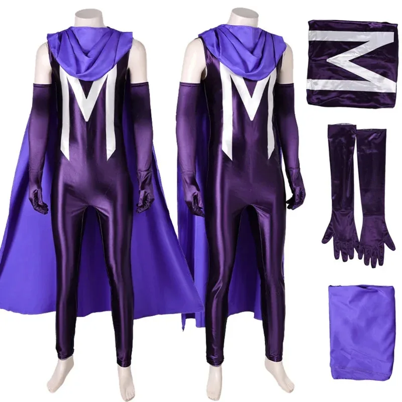

X 97 Super Villain Cosplay Magneto Cosplay Fantasia Costume Disguise For Men Male Adult Jumpsuit Halloween Carnival Party Suit