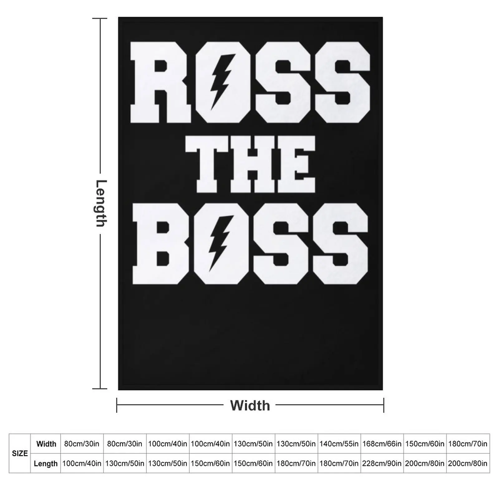 COLTON ROSS THE BOSS Essential T-Shirt Throw Blanket couch cozy soft plush fuzzy picnic outdoor blanket