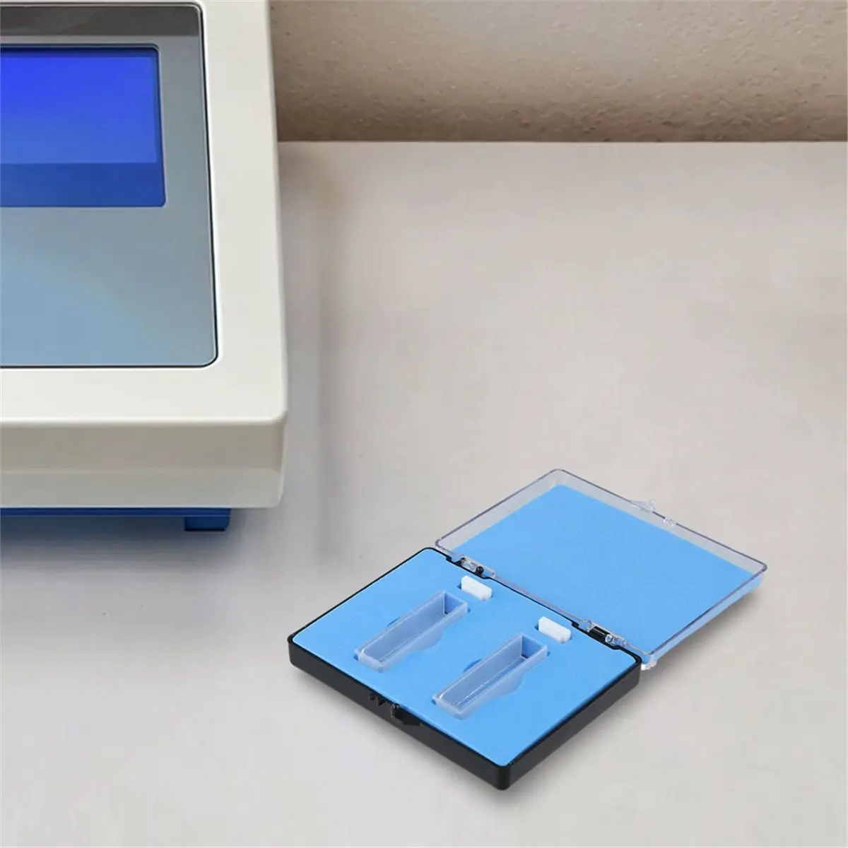 2026 New Quartz Glass UV Spectrophotometer Cuvette, 30mm Optical Path, 10.5ml,2 Pcs/Box 30mm