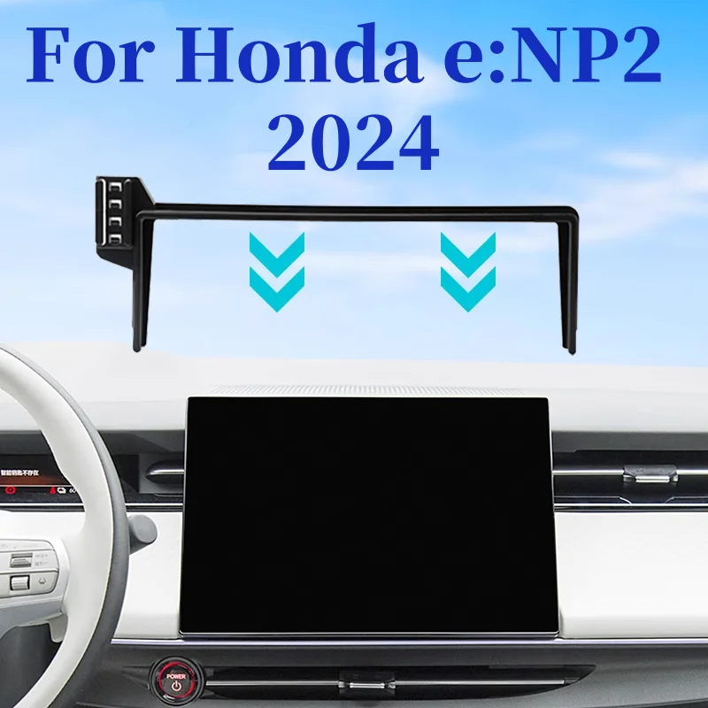 

For Honda e:NP2 2024 12.8 Inch Screen Gravity Car Phone Holder 360 Rotation Wireless Charger For Car Auto Interior Accessories