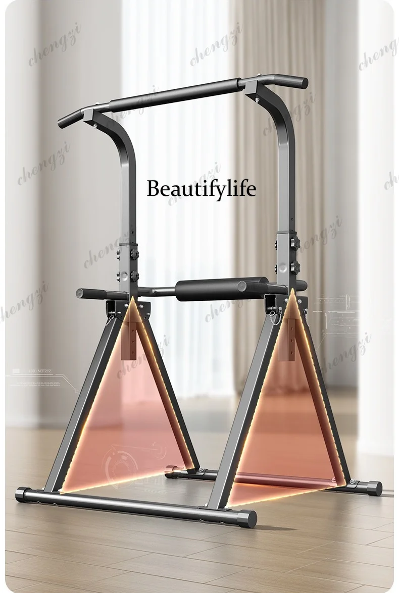 Household indoor pull-up frame family, boom parallel bar arm flexion and extension