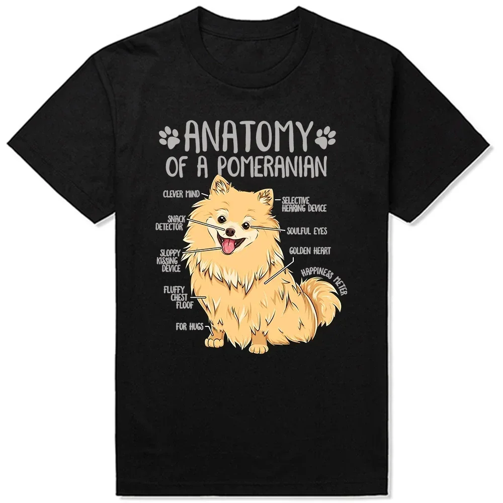 Pom Puppy Owner T Shirt Funny Colorful Art Pomeranian Dog Pet Graphic Streetwear Short Sleeve Gifts T-shirt Clothing