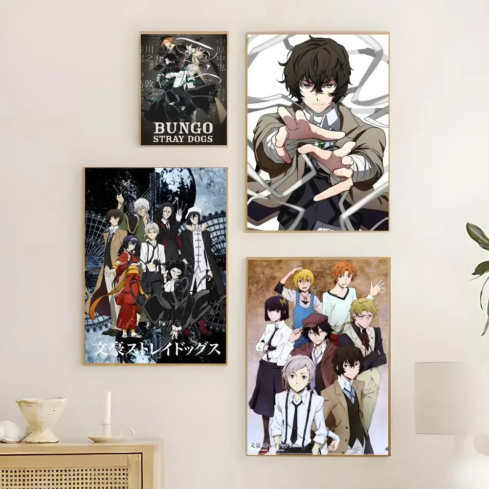Anime B-Bungo S-Stray D-Dogs Poster  Poster Print Wall Art Pictures Canvas Painting Living Room Bedroom Home Decor