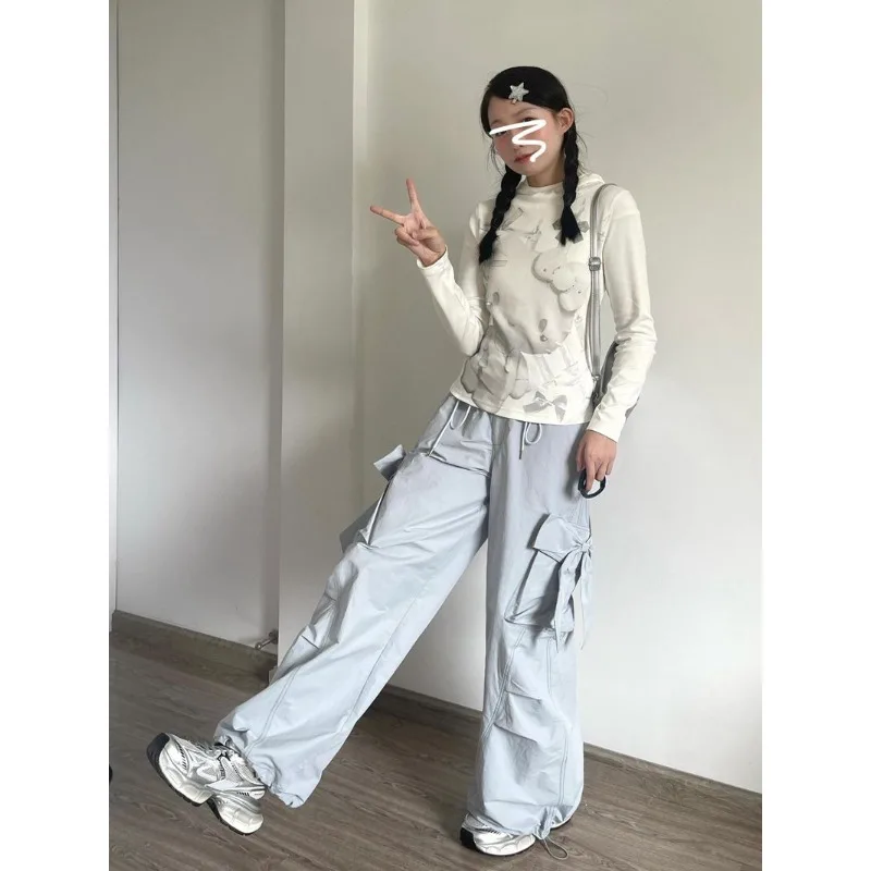 Damska koszulka z kapturem Sanrio Hello Kitty, odzież gotycka, topy streetwearowe, Y2k, dopasowane koszulki, dark academia, bawełniana dopasowana bluzka