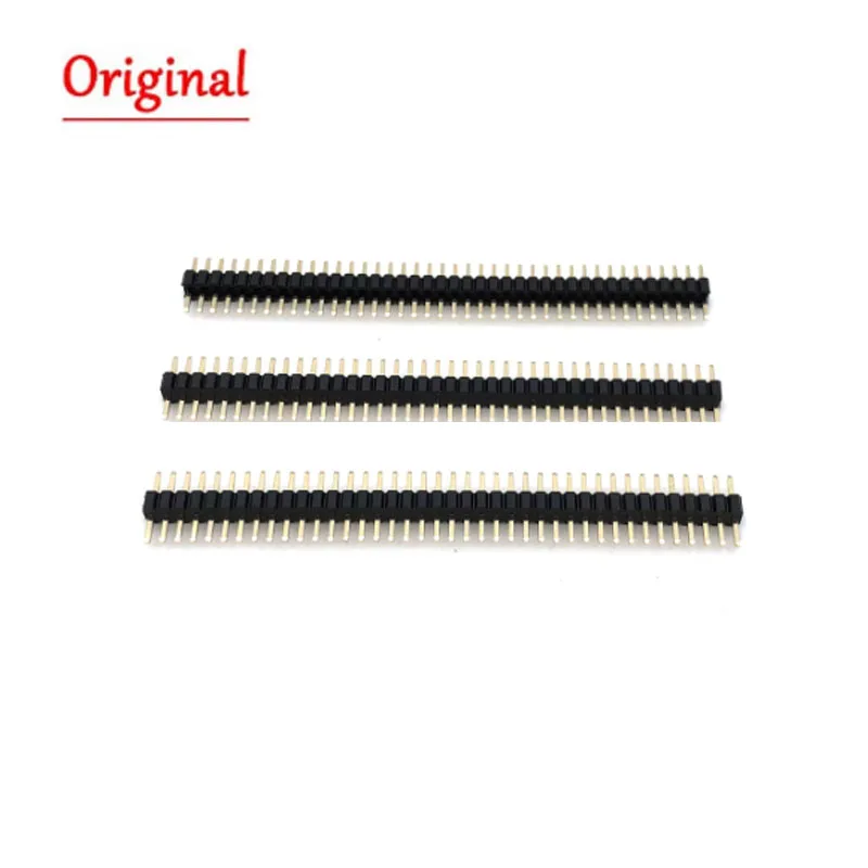 10pcs/lot 1.27mm Single row needle 1×40pin DIP high quality gold plating environmental protection