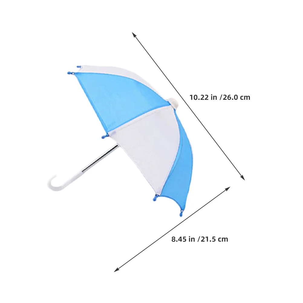 8 pçs guarda-chuvas de casa de bonecas em miniatura colorido pequenos guarda-chuvas para fingir jogar decoração fotografia adereços guarda-chuva