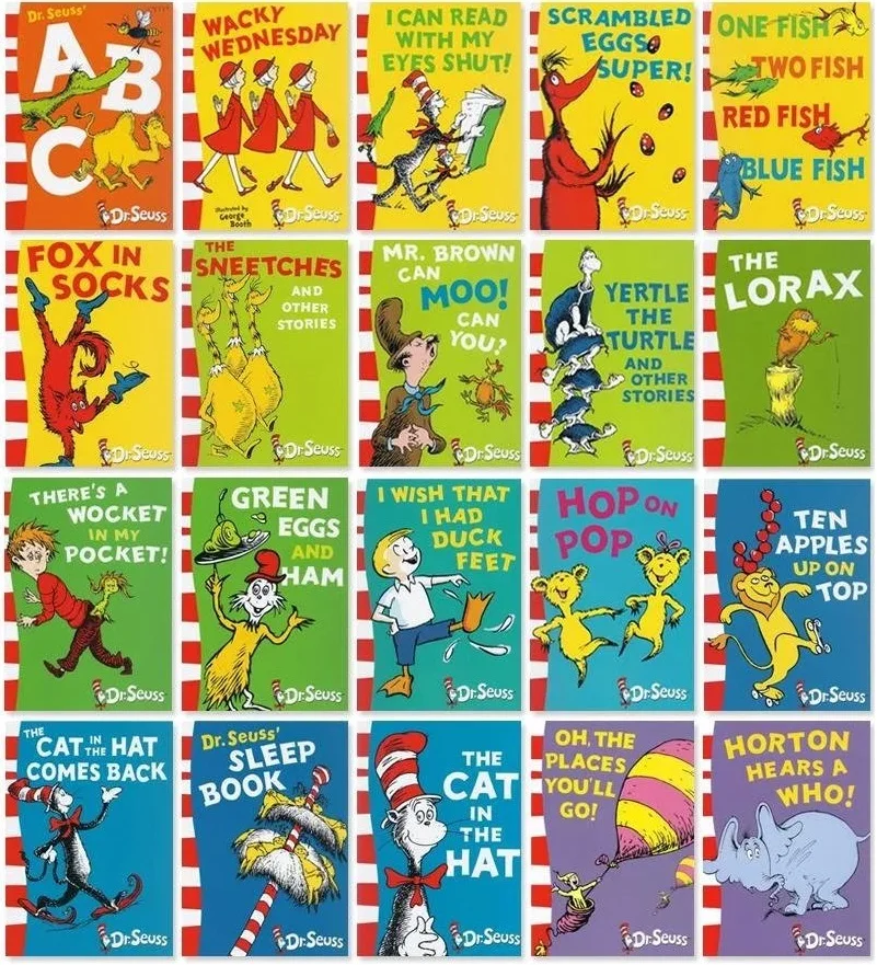 20 Books The Lorax Dr.Seuss Series Interesting Story Parent Child Kids Early Education Enlightenment Picture English Book