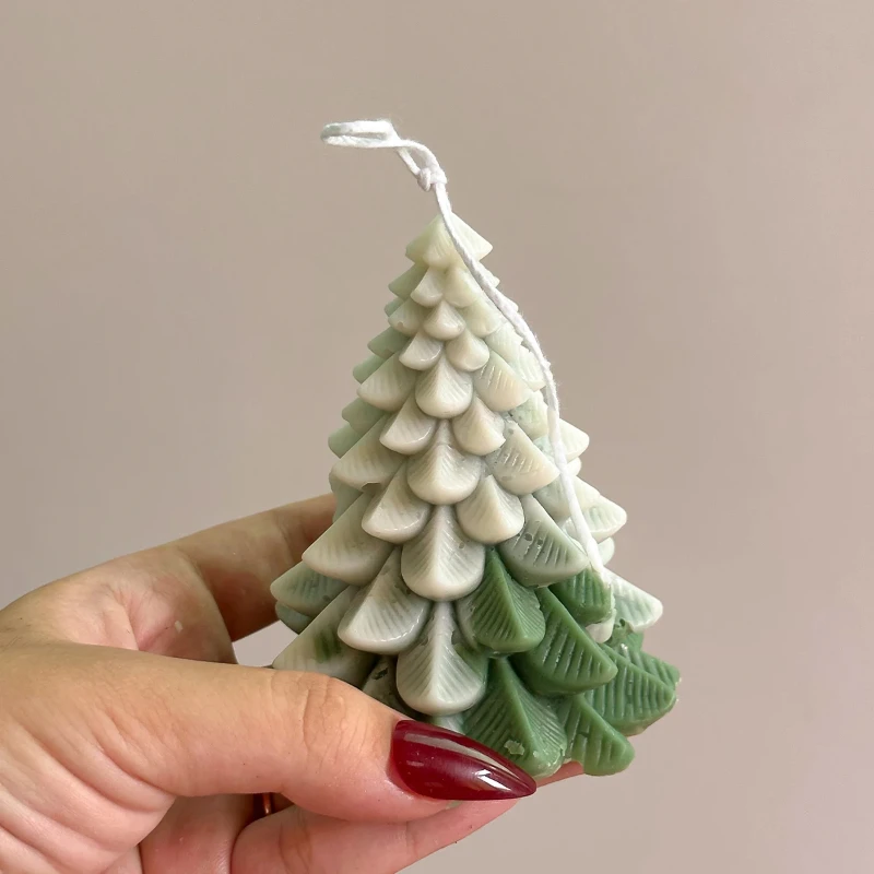 3D Weihnachtsbaum Silikonform DIY handgemachte Weihnachtsschmuck Aromath Seife Epoxidharz Gips Handwerk Formen Home Festival Dekor