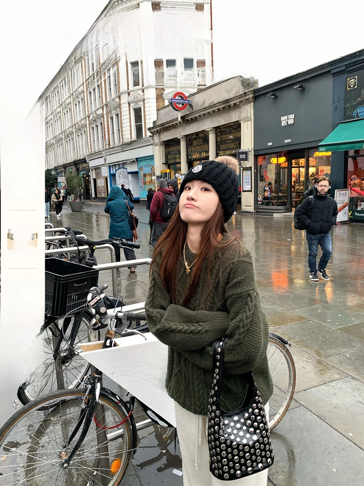 

Свободный женский модный топ Xianai No Spice: теплый свитер из длинноворсовой шерсти с круглым вырезом и длинными рукавами в стиле ретро для осени и зимы