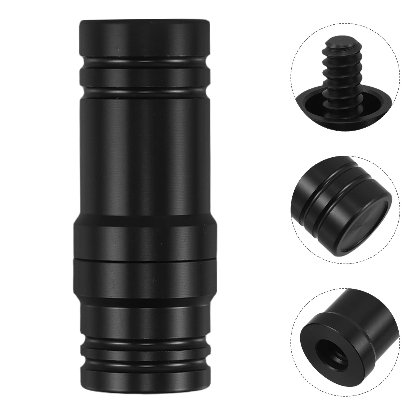 

1Set Plastic Billiard Cue Threaded Joint Protectors Black Durable Caps for Pool Cue Stick Storage Threaded Caps for Cues