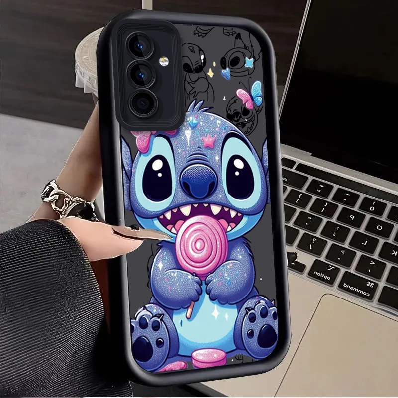 Stitch Pooh Bear Case for Samsung Galaxy S25 Ultra Plus S24 S23 S22 S21 S20 FE A73 A72 A71 A56 A55 A54 5G A52 A52S A51 4G Cover - náhled 5