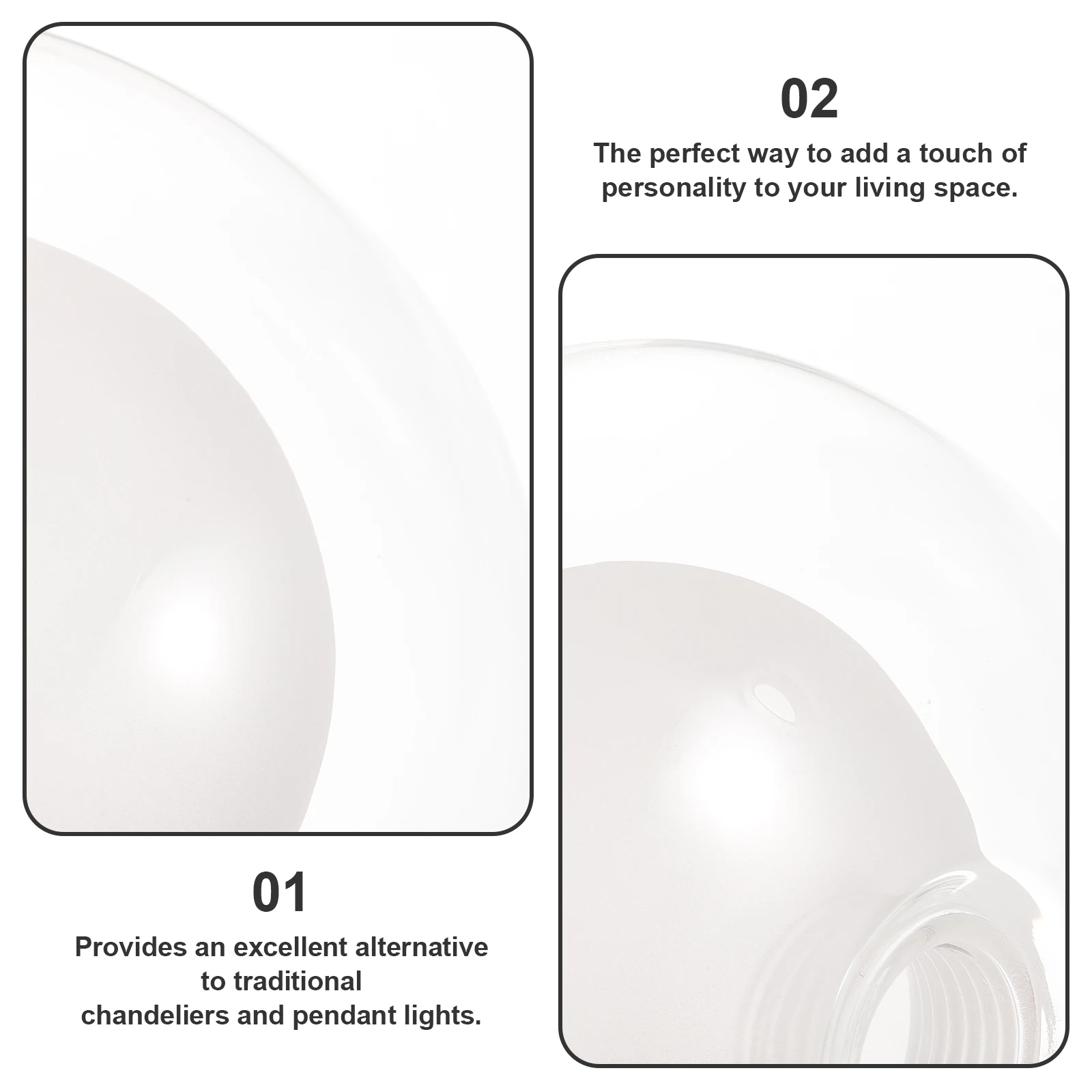 

Glass Lamp Shade 150mm Modern Decorative Lampshade Easy Installation Replacement Lamp Shade for Pendant and Ceiling Lights