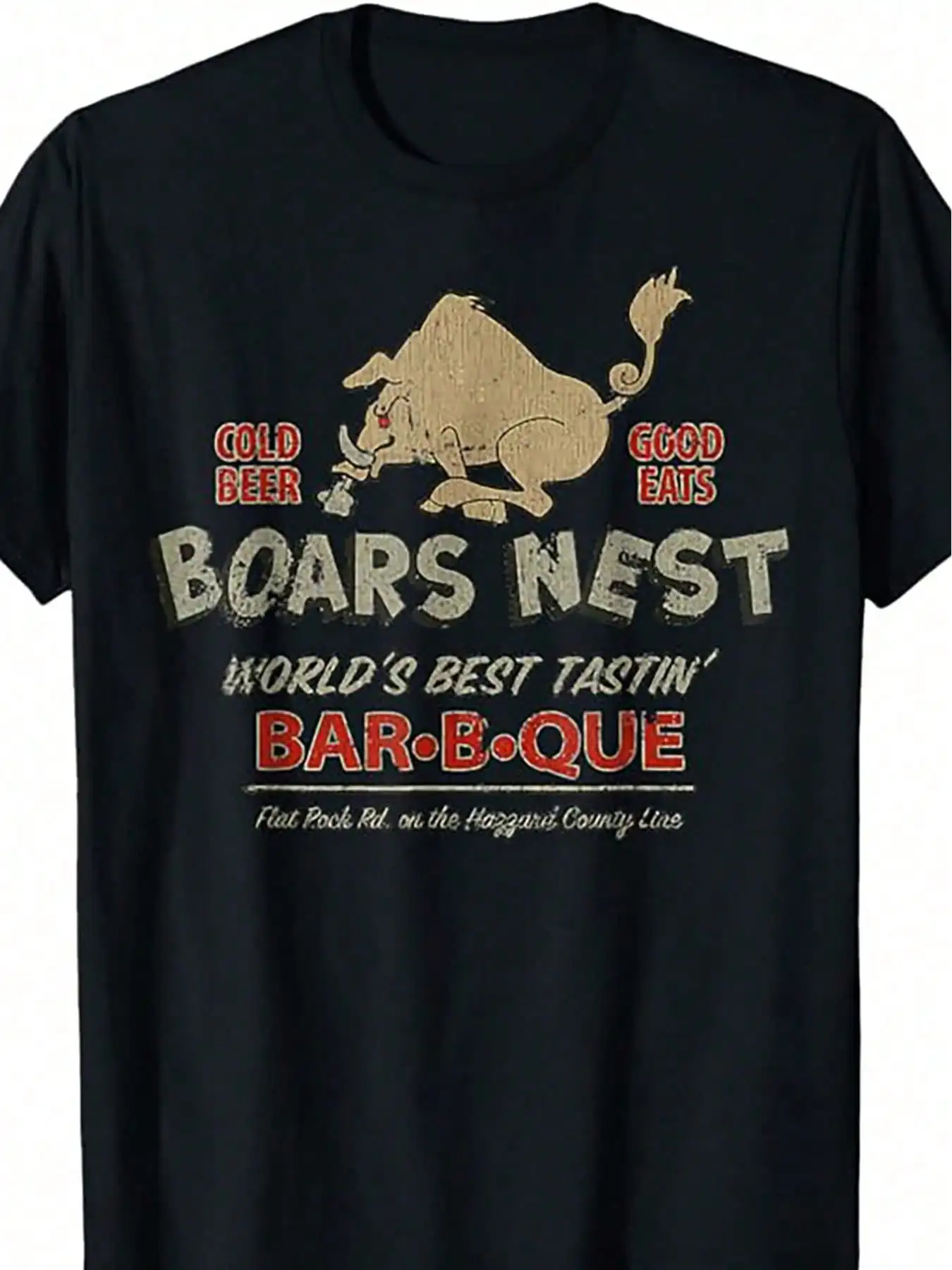 

The Boars Nest Vintage Novelty T-shirt, Women's Men's T-shirt, Novelty Clothing, Short Sleeves, Daily Wear and Vacation