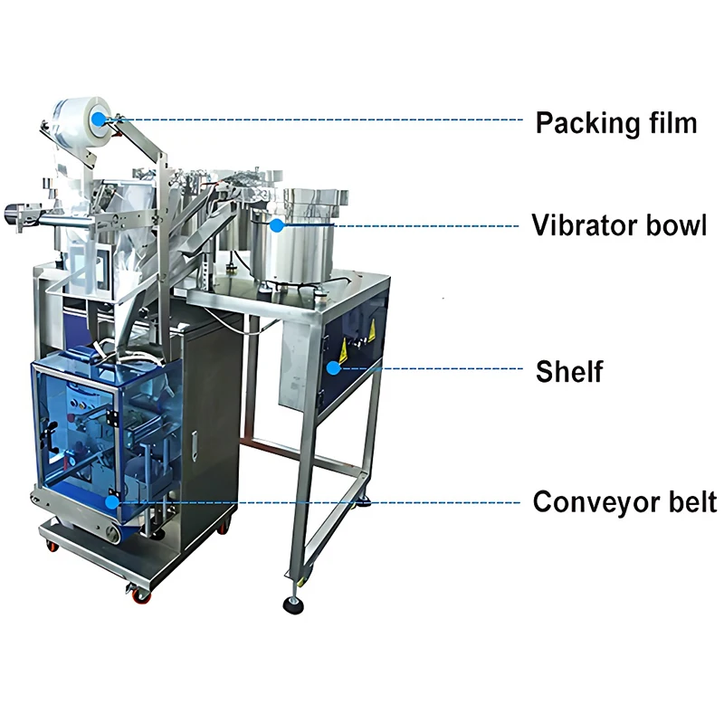 آلة تعبئة وتغليف الأجهزة المسمار الأوتوماتيكية للعد والتعبئة للمثبتات #5