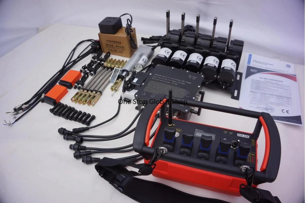 

5 MOTOR 12/24V Wireless Proportional Remote Control Kits Hydraulic Type