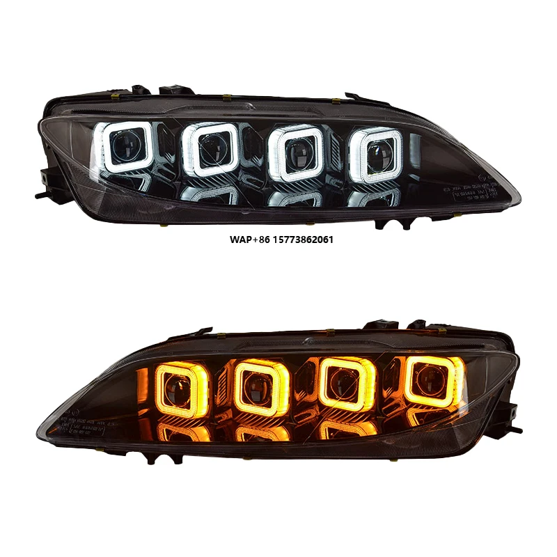

2 Pieces 6 LED Headlight 2003-2015 12V Upgrade with New Styles 4 LED Lens Projectors Car Accessories Head Light