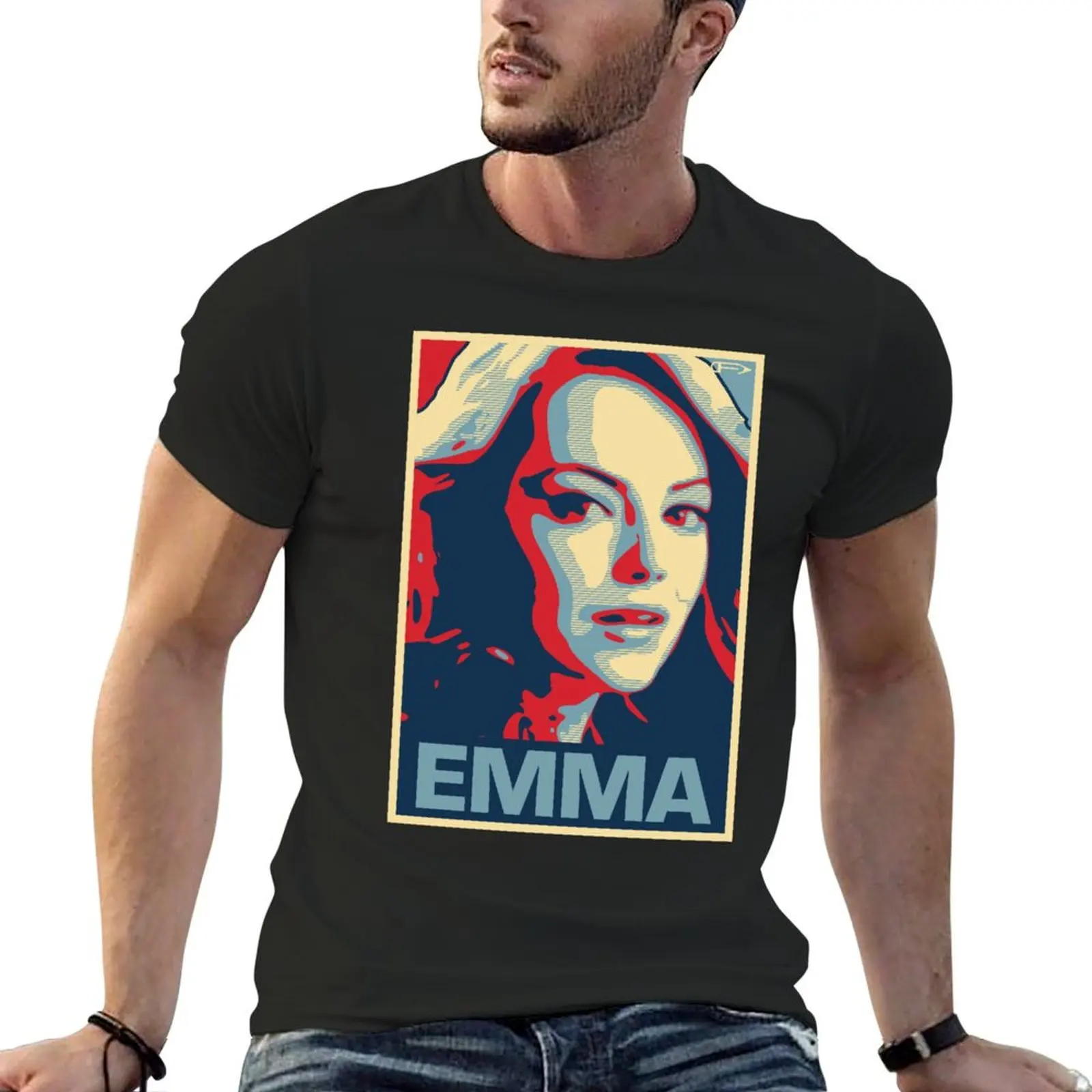 

Emma T-Shirt boys animal print oversized t shirt vintage clothes aesthetic clothes mens t shirts top quality