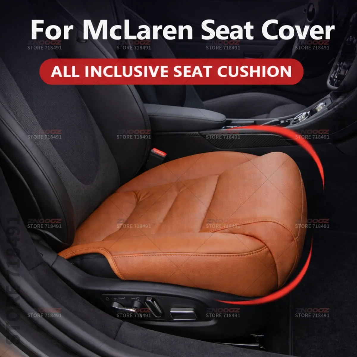 

For McLaren Artura 720S 765LT GT Car Seat Leg Support Extension Seat Cover Memory Foam Extender Cushion Interior Accessories
