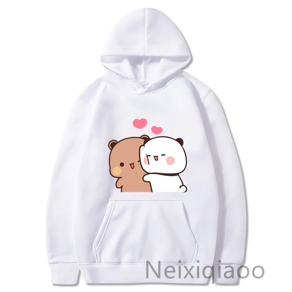 Plus Size Autumn Winter Panda Bear Cute Cartoon Hoodie Bubu Dudu Kawaii Clothing Men Women Couple Sweatshirts Harajuku Pullover