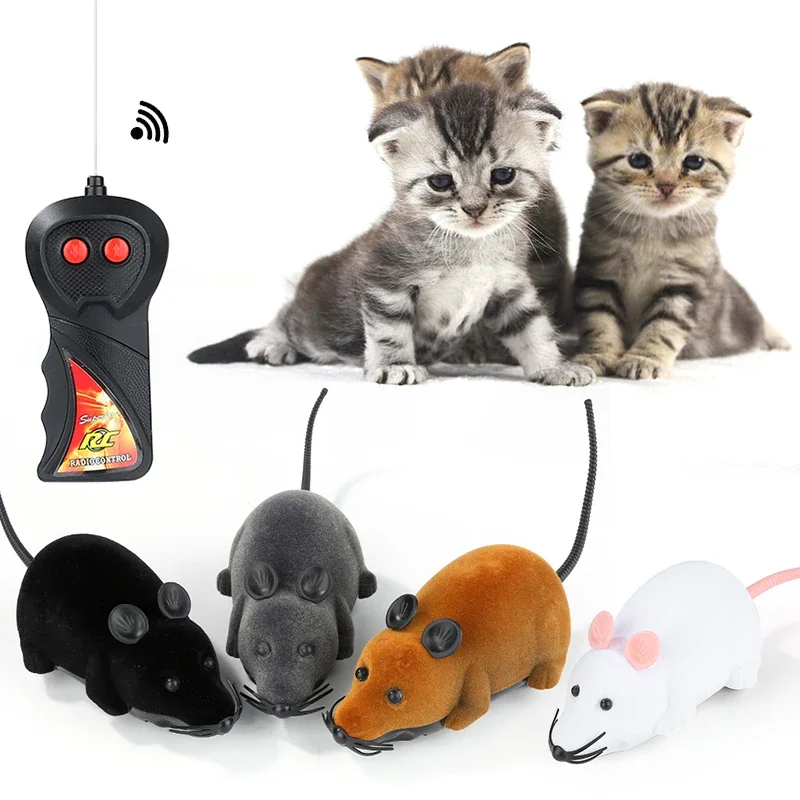 Cat Interactive Toy Pet Simulation Mechanical Movement Mouse Electric Wireless Remote Control Novel and Interesting Pet Supplies