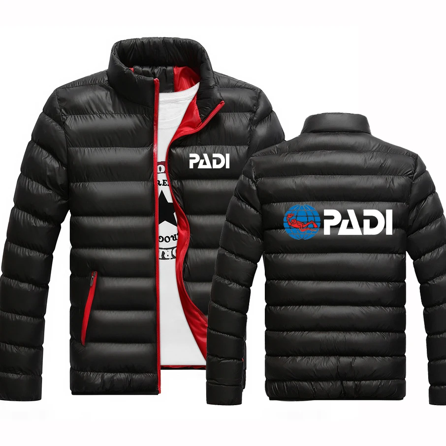 2024 Men New Scuba Driver Padi Spring and Autumn Printing Warm High Quality Leisure Four-Color Cotton Jacket Hoodie Tops