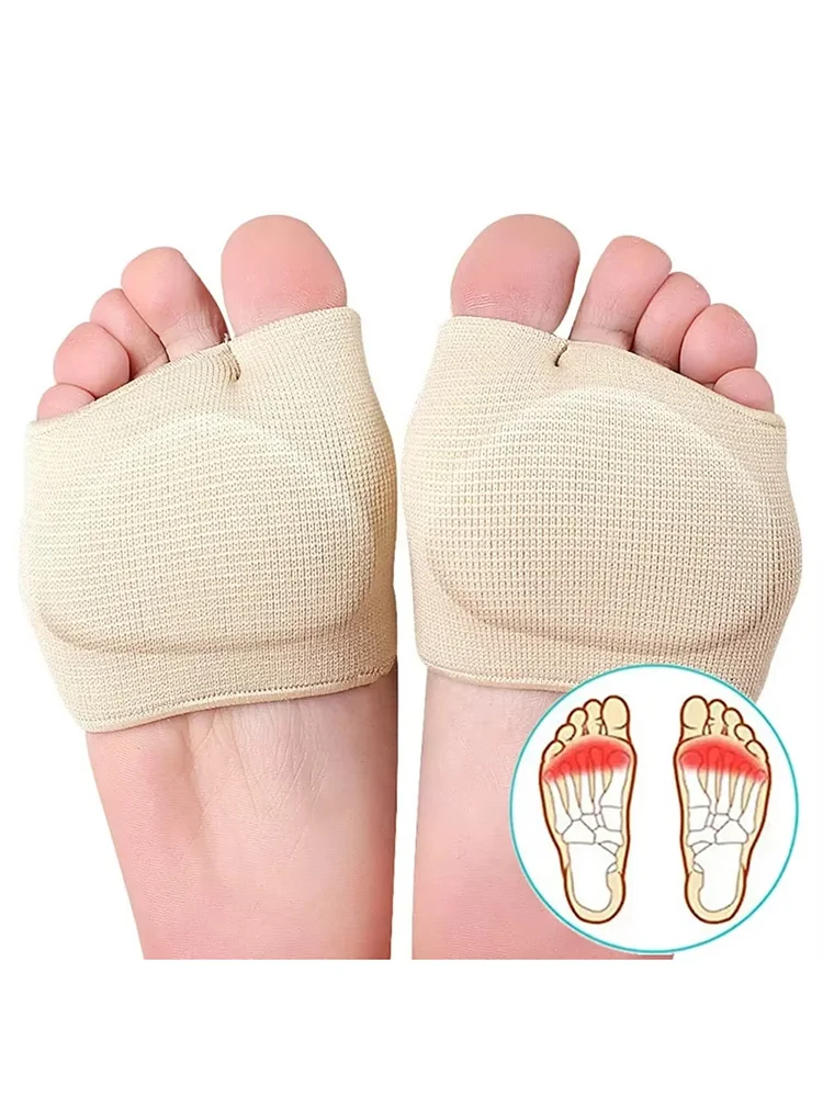 

Metatarsal Pads For Women And Men Forefoot Pad For Ball Of Foot Pain Relief Insoles Half Sock Support Soft Gel Foot Cushion New